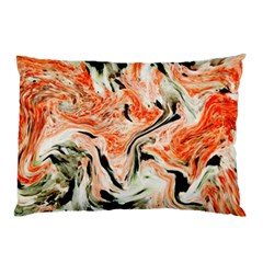 Marble Texture White Pattern Pillow Case (two Sides) by Celenk