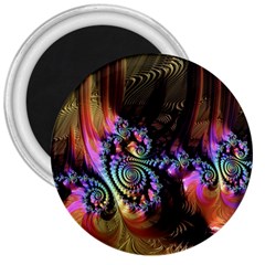 Fractal Colorful Background 3  Magnets by Celenk