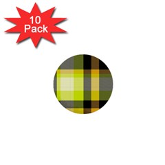 Tartan Abstract Background Pattern Textile 5 1  Mini Buttons (10 Pack) 