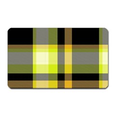 Tartan Abstract Background Pattern Textile 5 Magnet (rectangular) by Celenk