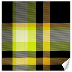 Tartan Abstract Background Pattern Textile 5 Canvas 12  X 12   by Celenk