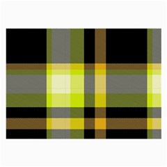 Tartan Abstract Background Pattern Textile 5 Large Glasses Cloth (2-side) by Celenk