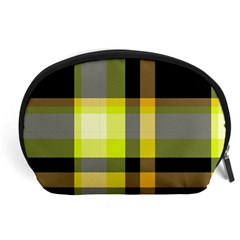 Tartan Abstract Background Pattern Textile 5 Accessory Pouches (large)  by Celenk