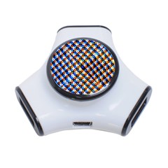 Kaleidoscope Pattern Ornament 3-port Usb Hub by Celenk