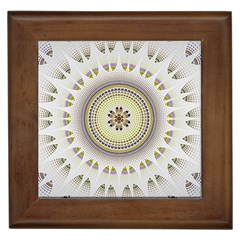 Mandala Fractal Decorative Framed Tiles by Celenk