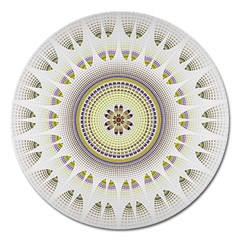 Mandala Fractal Decorative Magnet 5  (round) by Celenk