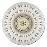 Mandala Fractal Decorative Magnet 5  (Round) Front