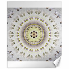 Mandala Fractal Decorative Canvas 16  X 20   by Celenk