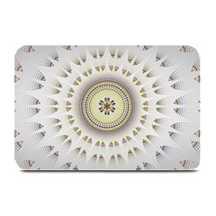 Mandala Fractal Decorative Plate Mats by Celenk