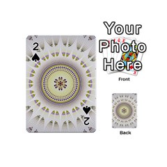 Mandala Fractal Decorative Playing Cards 54 (mini)  by Celenk