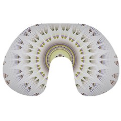 Mandala Fractal Decorative Travel Neck Pillows by Celenk