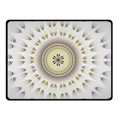 Mandala Fractal Decorative Double Sided Fleece Blanket (small)  by Celenk