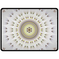 Mandala Fractal Decorative Double Sided Fleece Blanket (large)  by Celenk