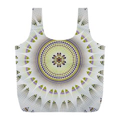 Mandala Fractal Decorative Full Print Recycle Bags (l)  by Celenk