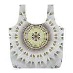 Mandala Fractal Decorative Full Print Recycle Bags (L)  Front