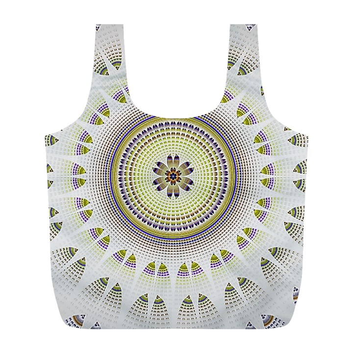 Mandala Fractal Decorative Full Print Recycle Bags (L) 