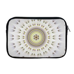 Mandala Fractal Decorative Apple Macbook Pro 17  Zipper Case by Celenk