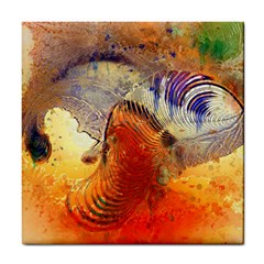 Dirty Dirt Image Spiral Wave Tile Coasters by Celenk