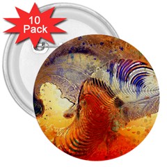 Dirty Dirt Image Spiral Wave 3  Buttons (10 Pack)  by Celenk