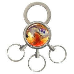 Dirty Dirt Image Spiral Wave 3-ring Key Chains by Celenk