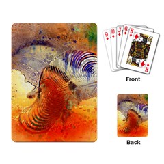 Dirty Dirt Image Spiral Wave Playing Card by Celenk