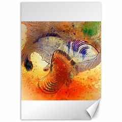 Dirty Dirt Image Spiral Wave Canvas 12  X 18   by Celenk