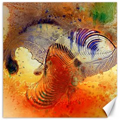 Dirty Dirt Image Spiral Wave Canvas 16  X 16   by Celenk