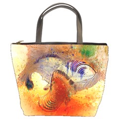 Dirty Dirt Image Spiral Wave Bucket Bags