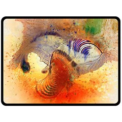 Dirty Dirt Image Spiral Wave Fleece Blanket (large)  by Celenk