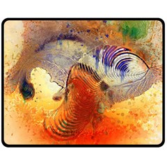 Dirty Dirt Image Spiral Wave Double Sided Fleece Blanket (medium)  by Celenk