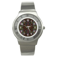 Pattern Abstract Art Decoration Stainless Steel Watch