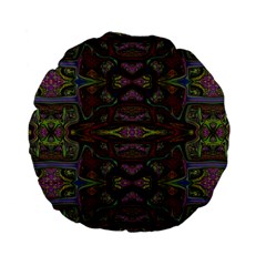 Pattern Abstract Art Decoration Standard 15  Premium Flano Round Cushions by Celenk