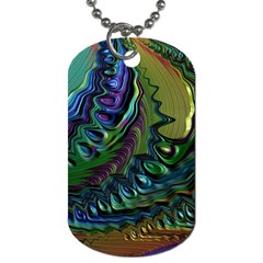 Fractal Art Background Image Dog Tag (two Sides) by Celenk