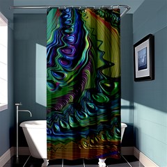 Fractal Art Background Image Shower Curtain 36  X 72  (stall)  by Celenk