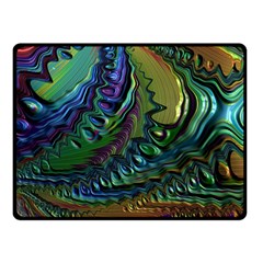 Fractal Art Background Image Double Sided Fleece Blanket (small)  by Celenk