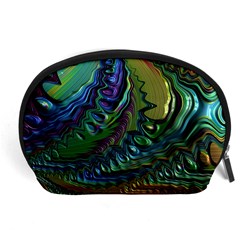 Fractal Art Background Image Accessory Pouches (large)  by Celenk