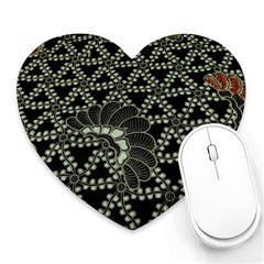 Batik Traditional Heritage Indonesia Heart Mousepads by Celenk