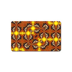 Dancing Butterfly Kaleidoscope Magnet (name Card) by Celenk