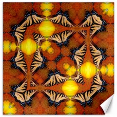 Dancing Butterfly Kaleidoscope Canvas 12  X 12   by Celenk