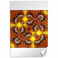 Dancing Butterfly Kaleidoscope Canvas 24  X 36  by Celenk