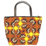 Dancing Butterfly Kaleidoscope Bucket Bags Back