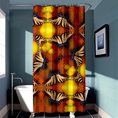 Dancing Butterfly Kaleidoscope Shower Curtain 36  X 72  (stall)  by Celenk