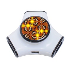 Dancing Butterfly Kaleidoscope 3-port Usb Hub by Celenk