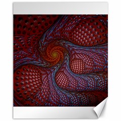 Fractal Red Fractal Art Digital Art Canvas 11  x 14  