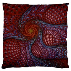 Fractal Red Fractal Art Digital Art Large Cushion Case (Two Sides)