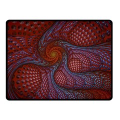 Fractal Red Fractal Art Digital Art Double Sided Fleece Blanket (Small) 