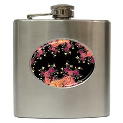 Fractal Fantasy Art Design Swirl Hip Flask (6 Oz)