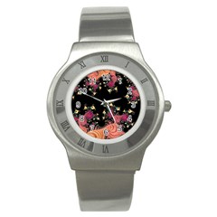 Fractal Fantasy Art Design Swirl Stainless Steel Watch