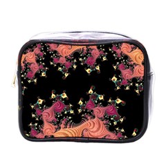 Fractal Fantasy Art Design Swirl Mini Toiletries Bags by Celenk