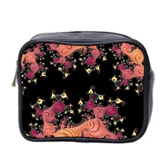 Fractal Fantasy Art Design Swirl Mini Toiletries Bag 2-side by Celenk